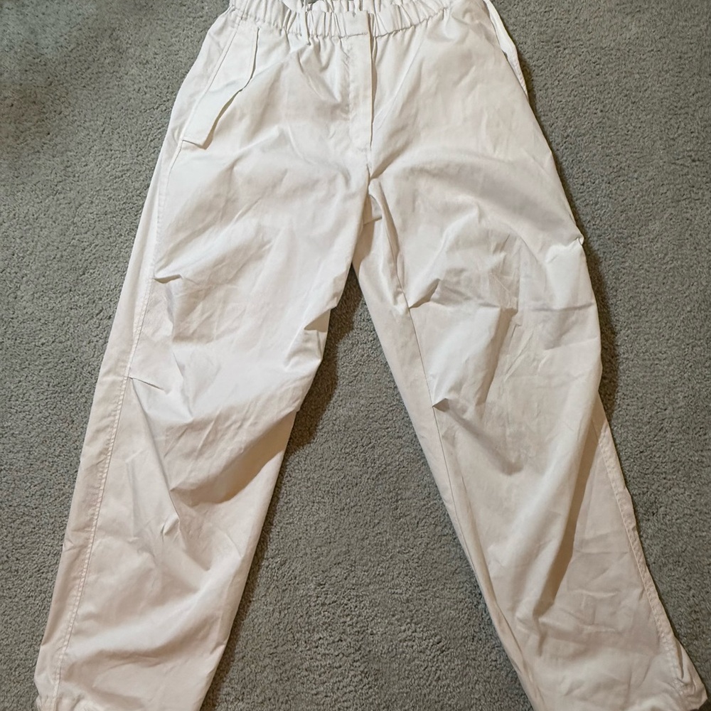 Aritzia Cream Track Pants